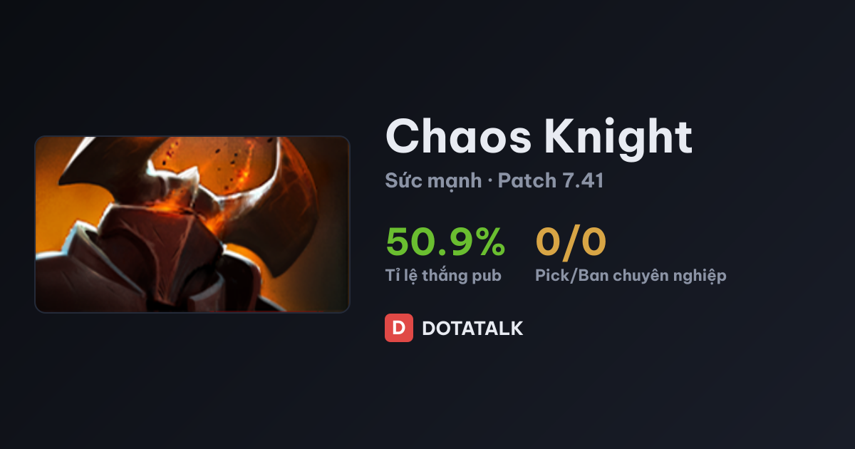Thẻ chỉ số Chaos Knight
