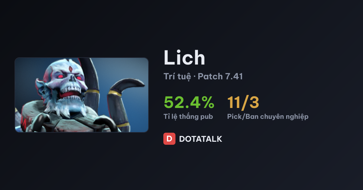 Thẻ chỉ số cơ bản của Lich