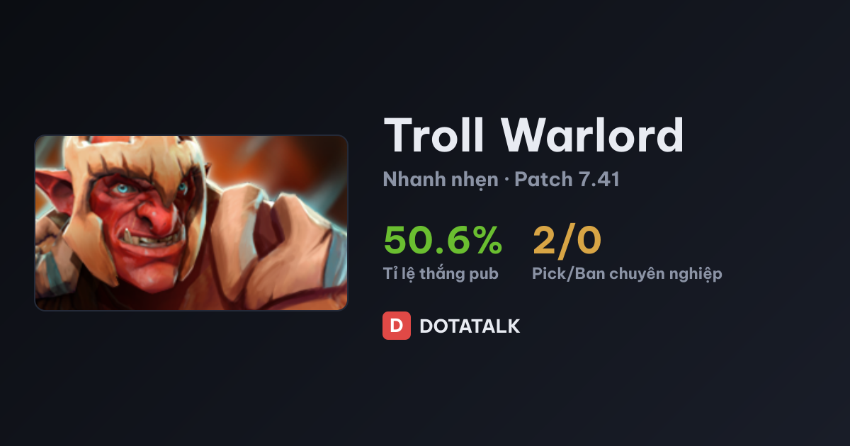 Chỉ số Troll Warlord