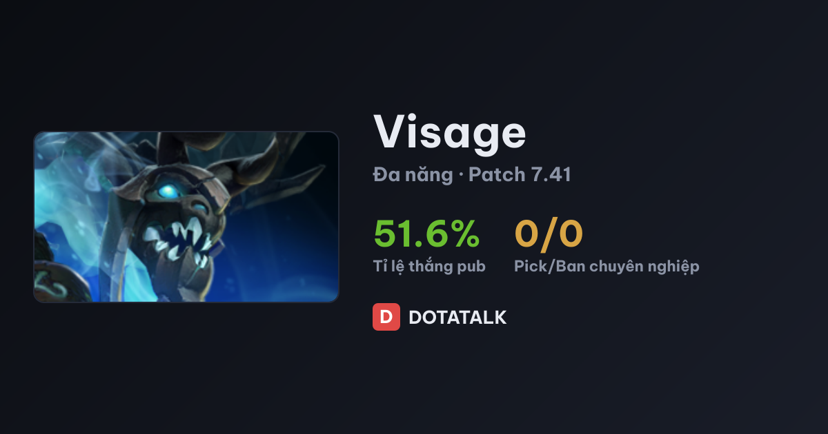 Chỉ số Visage trong Dota 2