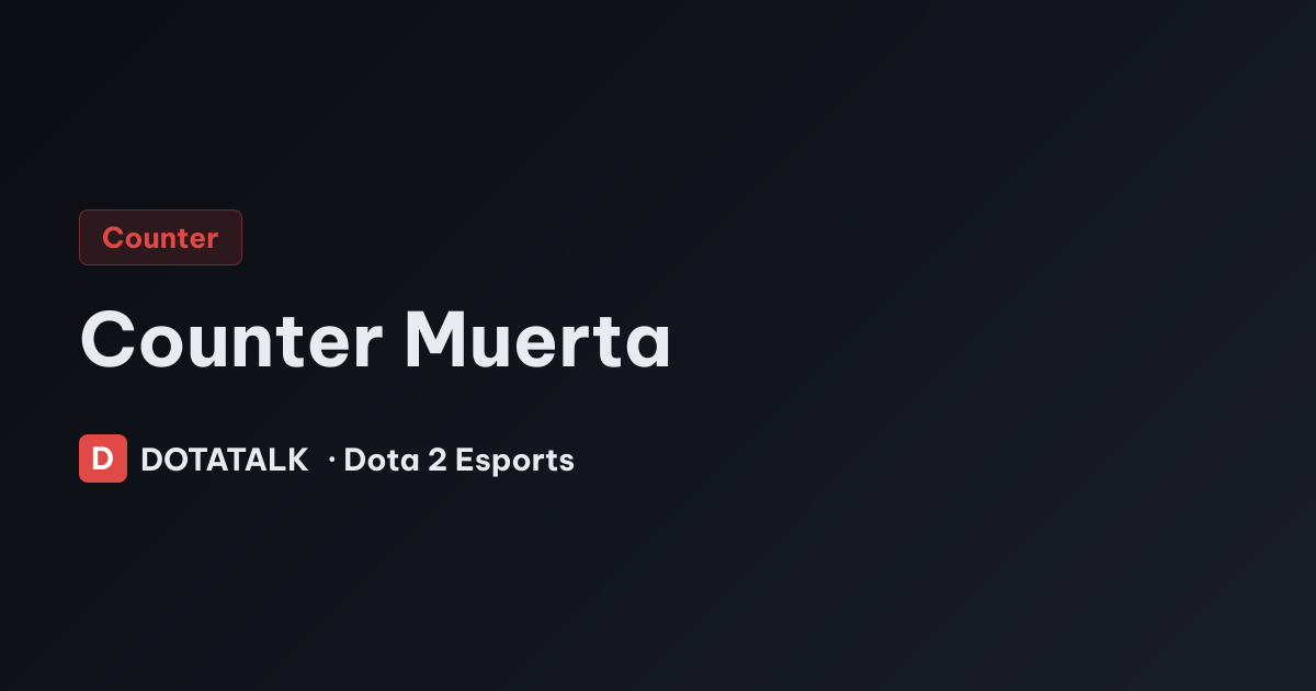 Counter Muerta